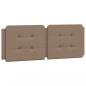 Preview: Bettgestell mit LED Cappuccino-Braun 140x190 cm Kunstleder