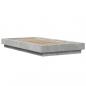Preview: Bettgestell Betongrau 100x200 cm Holzwerkstoff