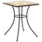 Preview: Mosaik-Bistrotisch Terrakottarot 60x60x74 cm Keramik