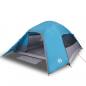 Preview: Kuppel-Campingzelt 4 Personen Blau Wasserdicht