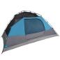 Preview: Kuppel-Campingzelt 4 Personen Blau Wasserdicht