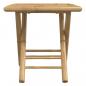 Preview: 3-tlg. Bistro-Set Klappbar mit Dunkelgrauen Kissen Bambus