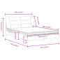 Preview: Bett mit Matratze Braun 120x200 cm Kunstleder