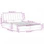Preview: Bett mit Matratze Dunkelgrau 120x200 cm Samt