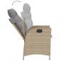 Preview: 7-tlg. Garten-Essgruppe mit Kissen Beige Poly Rattan