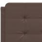Preview: Bettgestell mit LED Braun 140x200 cm Kunstleder