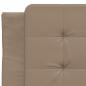 Preview: Bettgestell mit Kopfteil Cappuccino-Braun 80x200 cm Kunstleder