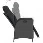 Preview: 9-tlg. Garten-Essgruppe mit Kissen Schwarz Poly Rattan