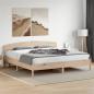 Preview: Massivholzbett mit Kopfteil 200x200 cm Kiefer