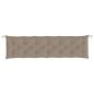 Preview: Gartenbank-Auflagen 2 Stk. Taupe 200x50x7 cm Oxford-Gewebe