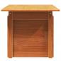 Preview: Gartentisch Wachsbraun 100x50x75 cm Massivholz Kiefer
