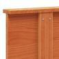 Preview: Kopfteil Wachsbraun 120 cm Massivholz Kiefer