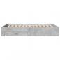 Preview: Bettgestell mit Schubladen Betongrau 160x200 cm Holzwerkstoff