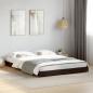 Preview: Bettgestell Schwarz 135x190 cm Holzwerkstoff und Metall