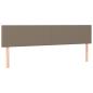 Preview: Bettgestell mit Kopfteil Taupe 120x190 cm Stoff