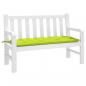 Preview: ARDEBO.de - Gartenbank-Auflage Hellgrün 120x50x7 cm Oxford-Gewebe