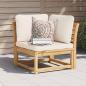 Preview: ARDEBO.de - Garten-Ecksofa mit Kissen 73x73x65 cm Massivholz Akazie