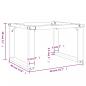 Preview: Couchtischbeine O-Gestell 50x40x38 cm Gusseisen