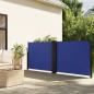 Preview: ARDEBO.de - Seitenmarkise Ausziehbar Blau 100x1000 cm