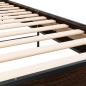 Preview: Bettgestell Braun Eichen-Optik 75x190 cm Holzwerkstoff Metall