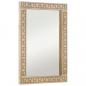 Preview: ARDEBO.de - Badspiegel 50x70x2,5 cm Massivholz Mango und Glas