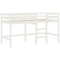 Preview: Kinderhochbett mit Tunnel Blau 90x190 cm Massivholz Kiefer