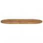 Preview: Tischplatte 100x50x2,5 cm Oval Massivholz Mango