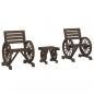 Preview: 3-tlg. Garten-Lounge-Set Massivholz Tanne