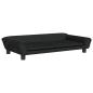 Preview: Hundebett Schwarz 100x50x21 cm Samt