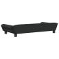 Preview: Hundebett Schwarz 100x50x21 cm Samt