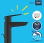 Preview: GROHE Start Einhebel Waschtischarmatur, Quickfix, M-Size, mattschwarz (234552432)