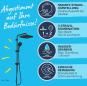 Preview: GROHE Vitalio Comfort 250 Flex Duschsystem, mit Umstellung, Wandmontage, Quickfix, mattschwarz (266982431)
