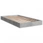 Preview: Bettgestell Betongrau 90x190 cm Holzwerkstoff
