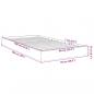 Preview: Bettgestell Betongrau 90x190 cm Holzwerkstoff