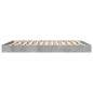 Preview: Bettgestell Betongrau 160x200 cm Holzwerkstoff