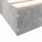 Preview: Bettgestell Betongrau 160x200 cm Holzwerkstoff