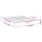 Preview: Bettgestell Betongrau 160x200 cm Holzwerkstoff