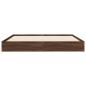 Preview: Bettgestell Braun Eichen-Optik 140x200 cm Holzwerkstoff