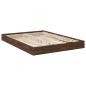Preview: Bettgestell Braun Eichen-Optik 140x200 cm Holzwerkstoff