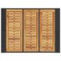 Preview: Gartentisch mit Holzplatte Schwarz 105x80x110 cm Poly Rattan