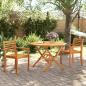 Preview: Gartentisch Klappbar Ø110x75 cm Massivholz Akazie