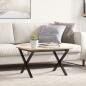 Preview: ARDEBO.de - Couchtisch-Gestell in X-Form 50x40x38 cm Gusseisen