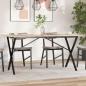 Preview: ARDEBO.de - Esstisch-Gestell in X-Form 140x60x73 cm Gusseisen