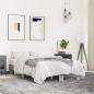 Preview: ARDEBO.de - Bettgestell Grau Sonoma 120x190 cm Holzwerkstoff und Metall
