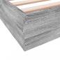 Preview: Bettgestell Grau Sonoma 90x200 cm Holzwerkstoff