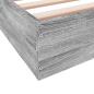 Preview: Bettgestell Grau Sonoma 75x190 cm Holzwerkstoff