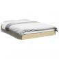 Preview: ARDEBO.de - Bettgestell Sonoma-Eiche 140x200 cm Holzwerkstoff