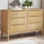 Preview: ARDEBO.de - Kommode FLORO Wachsbraun Massivholz Kiefer