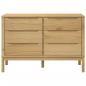 Preview: Kommode FLORO Wachsbraun Massivholz Kiefer