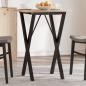 Preview: ARDEBO.de - Esstisch-Gestell in X-Form 40x40x73 cm Gusseisen
